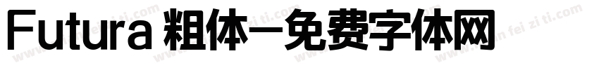 Futura 粗体字体转换